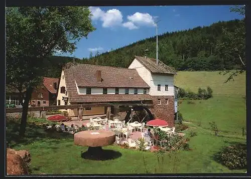 AK Waldbrunn-Oberhöllgrund / Odenwald, Gasthaus zur Mühle von A. Holzner