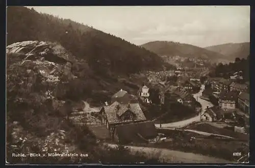 AK Ruhla, Blick vom Mühlrainstein aus