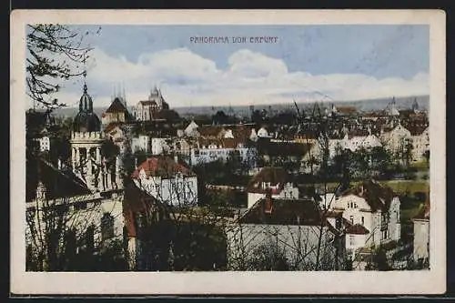 AK Erfurt, Panorama von oben