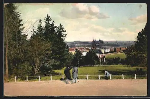 AK Erfurt, Blick von der Friedrich-Wilhelms-Höhe