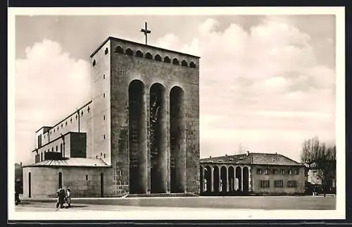 AK Frankfurt-Bockenheim, Partie an der Frauenfriedenskirche