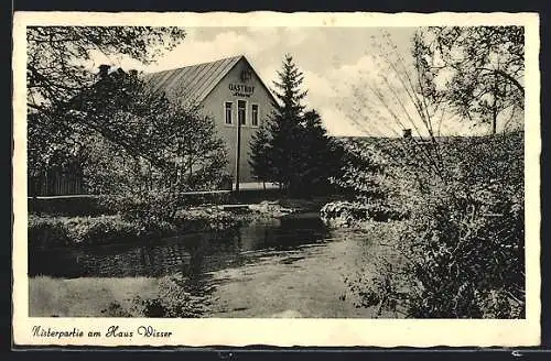 AK Büdingen-Erbach, Gasthof-Pension zum Nistertal / Haus Wisser, mit Nister