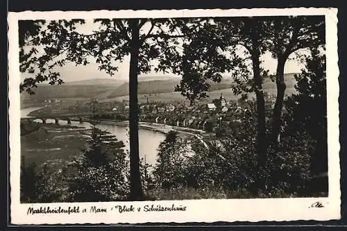 AK Marktheidenfeld, Blick v. Schützenhaus auf den Ort