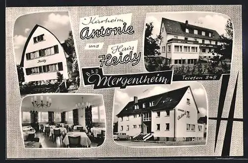AK Mergentheim, Kurheim Antonie und Haus Heidy