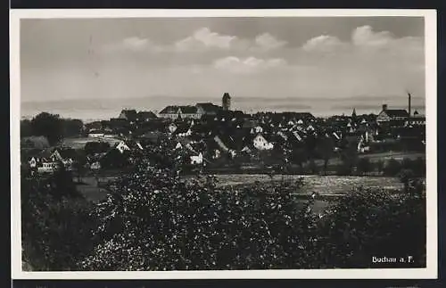 AK Buchau a. F., Ortsansicht aus der Vogelschau