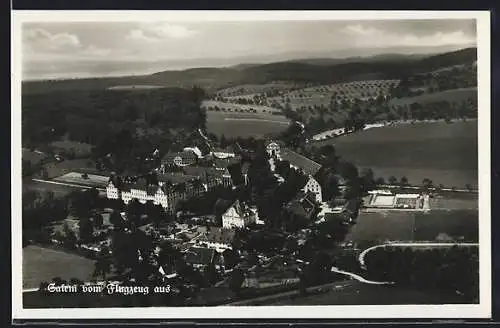 AK Salem / Baden, Ortsansicht vom Flugzeug aus