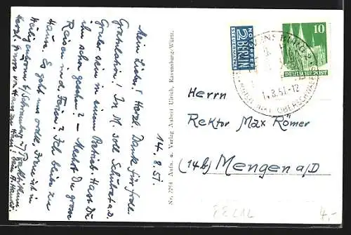 AK Ravensburg /Württ., Ansicht von Osten