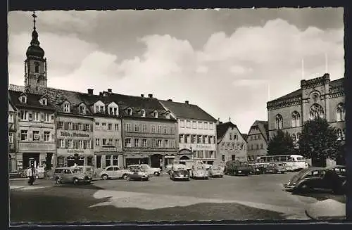 AK Tauberbischofsheim, Marktplatz mit Gasthaus A. Eisenhauer