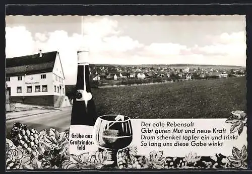 AK Grossrinderfeld, Gasthaus und Metzgerei zum gr. Baum