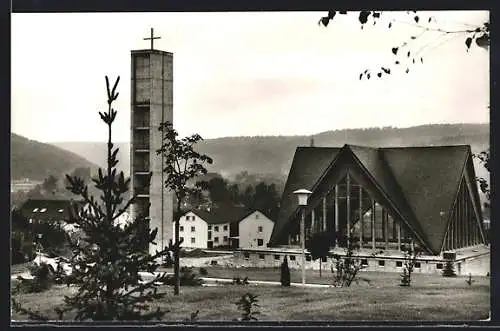 AK Tauberbischofsheim, Blick auf die St. Bonifatiuskirche