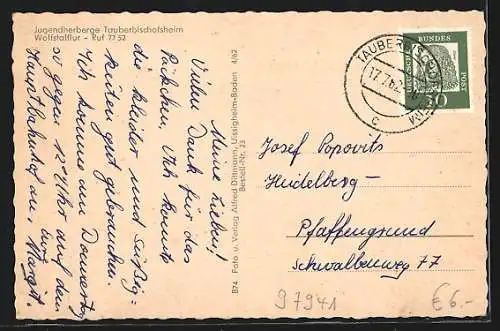 AK Tauberbischofsheim, Jugendherberge Wolfstalflur