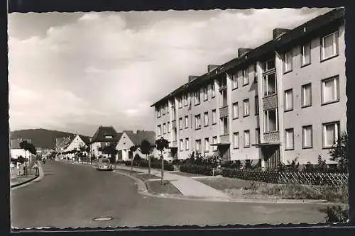 AK Brackwede, Hermannstrasse mit Mehrfamilienhäusern