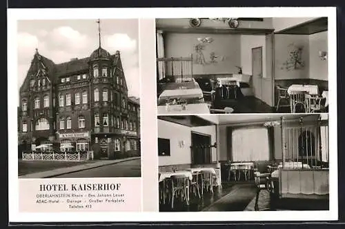 AK Oberlahnstein a. Rh., Hotel Kaiserhof, Hochstrasse 7