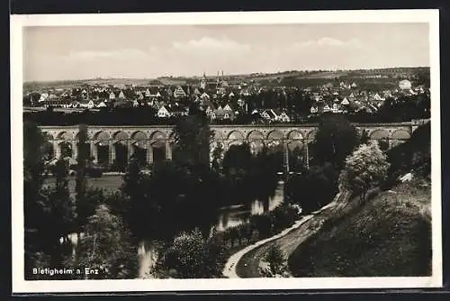 AK Bietigheim a. Enz, Blick auf das Viadukt