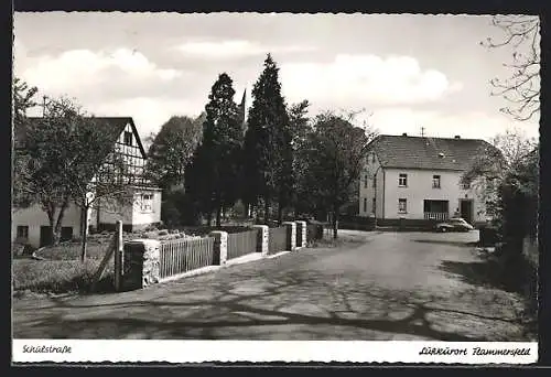 AK Flammersfeld, Blick in die Schulstrasse
