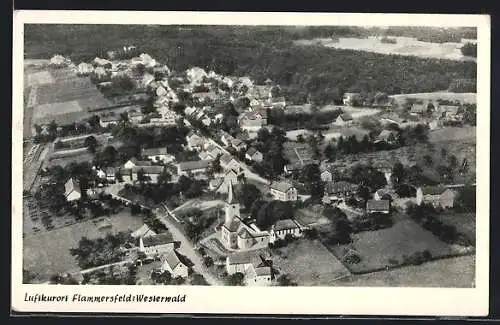 AK Flammersfeld, Totale vom Flugzeug aus