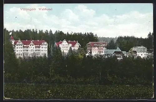 AK Villingen / Baden, Blick auf das Waldhotel