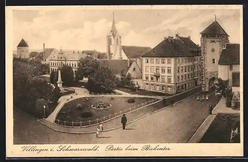 AK Villingen / Baden, Partie beim Bickentor