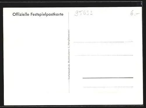 Künstler-AK Wunsiedel, Luisenburg-Naturbühne