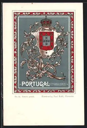 AK Portugal, Wappen vom Königreich