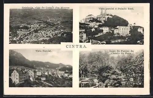 AK Cintra, Vista parcial e Palacio Real, Lago do Parque do Castelo da Pena