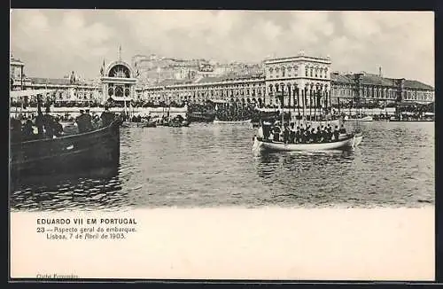 AK Lisboa, Eduardo VII em Portugal, Aspecto geral do embarque