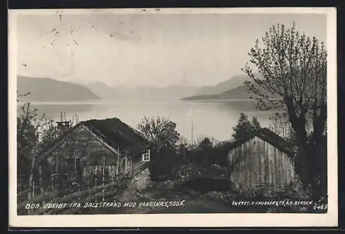 AK Balestrand /Sogn, Udsigt mod Vangsnaes
