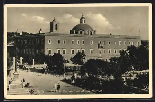 AK Haifa, St. Elias Kloster auf dem Carmel