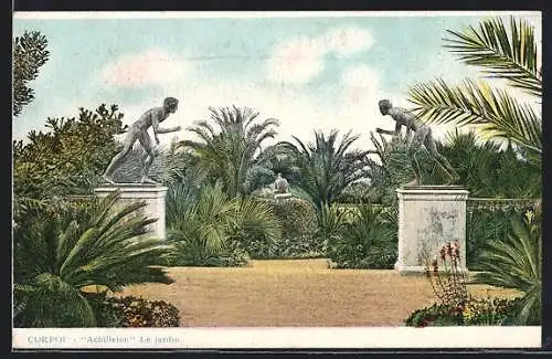AK Corfou, Achilleion, Le jardin