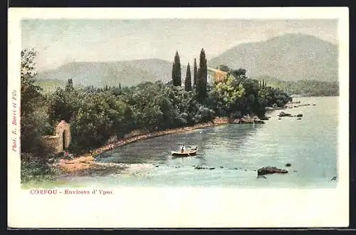 AK Corfou, d'Ypso, Uferansicht