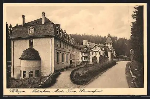 AK Villingen / Baden, Mutterhaus Maria Tann, Strassenfront