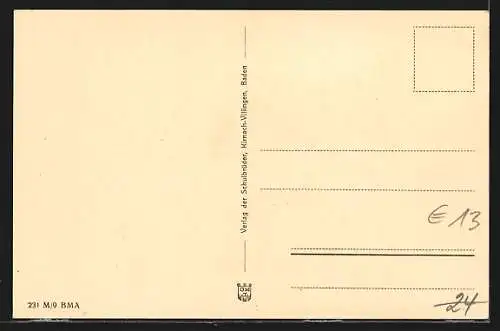 AK Villingen / Baden, Mutterhaus Maria Tann, Strassenfront