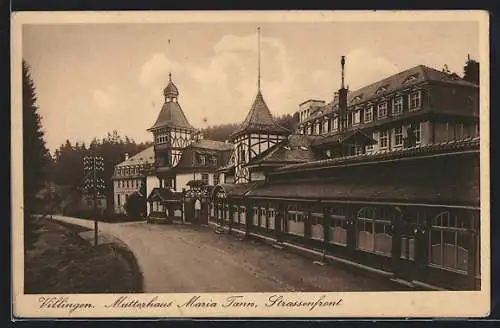 AK Villingen / Baden, Mutterhaus Maria Tann, Strassenfront