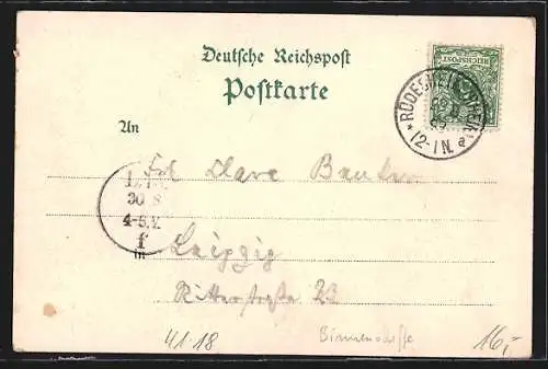 Lithographie Rheindampfer Humbold in Fahrt