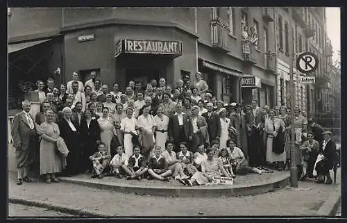 Foto-AK Lahnstein, Koblenzer Strasse Ecke Freiherr-von-Stein-Strasse 1937