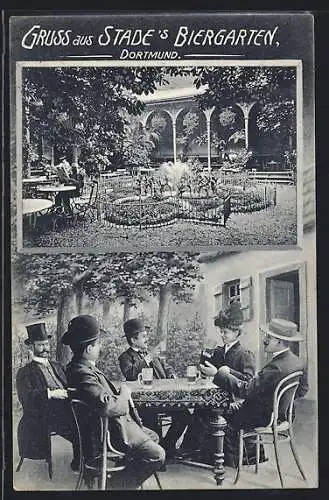 AK Dortmund, Gasthaus und Biergarten von Stade