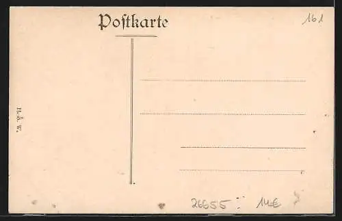 AK Westerstede, Peterstrasse mit Kaffeegeschäft und Turmblick