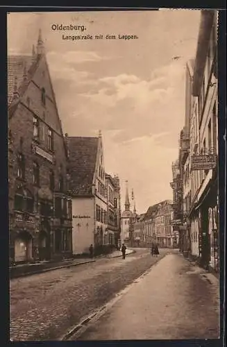 AK Oldenburg / Old., Langestrasse mit dem Lappan