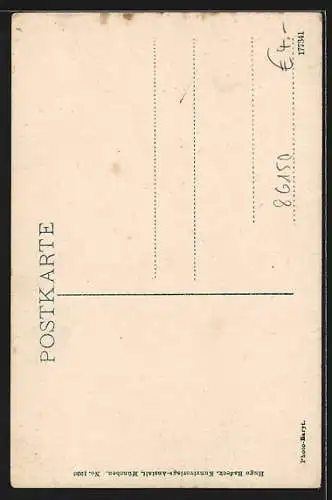 AK Augsburg, Strassenansicht Hoher Weg mit Dom