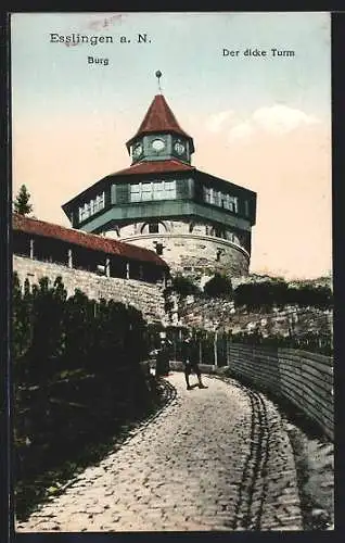 AK Esslingen a. N., Burg, Dicker Turm