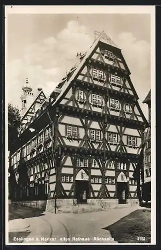 AK Esslingen / Neckar, altes Rathaus, Rückseite