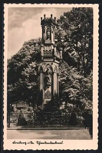 AK Freiberg i. Sa., Schwedendenkmal