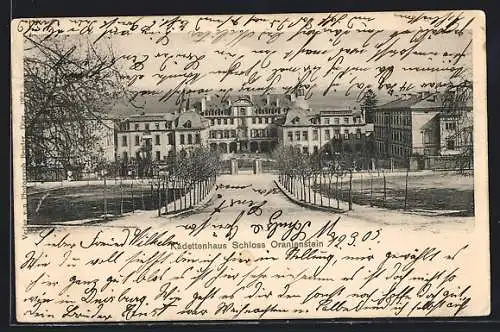AK Oranienstein, Kadettenhaus Schloss Oranienstein