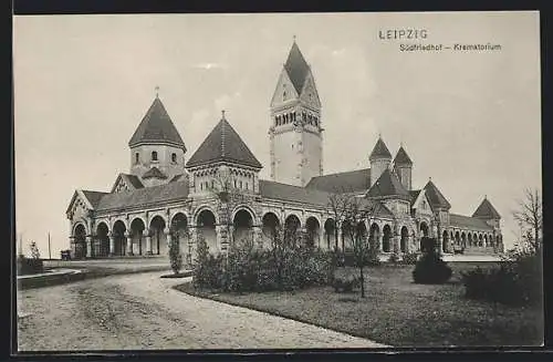 AK Leipzig, Das Krematorium am Südfriedhof