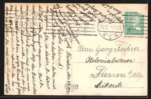 AK München, Isartor mit Strassenpartie