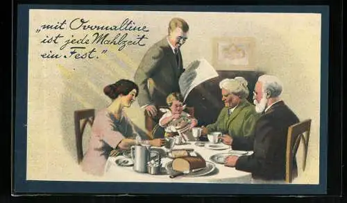 Vertreterkarte Bern, Dr. A. Wander A.G., Ovomaltine, mit Ovomaltine ist jede Mahlzeit ein Fest