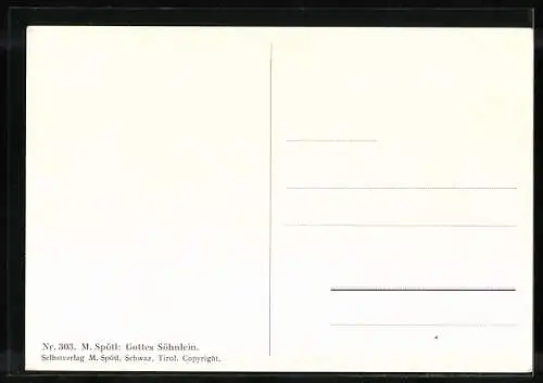 Künstler-AK Maria Spötl: Gottes Söhnlein
