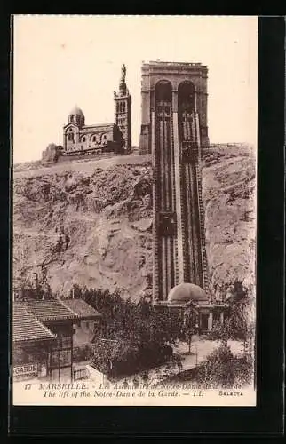 AK Marseille, Les Ascenceurs de Notre-Dame de la Garde