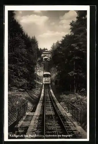 AK Königstuhl bei Heidelberg, Endstation der Bergbahn