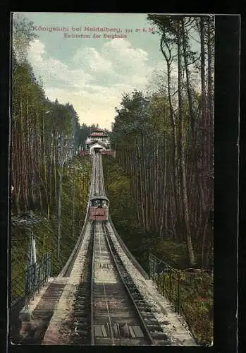 AK Heidelberg, Königstuhl -Endstation der Bergbahn
